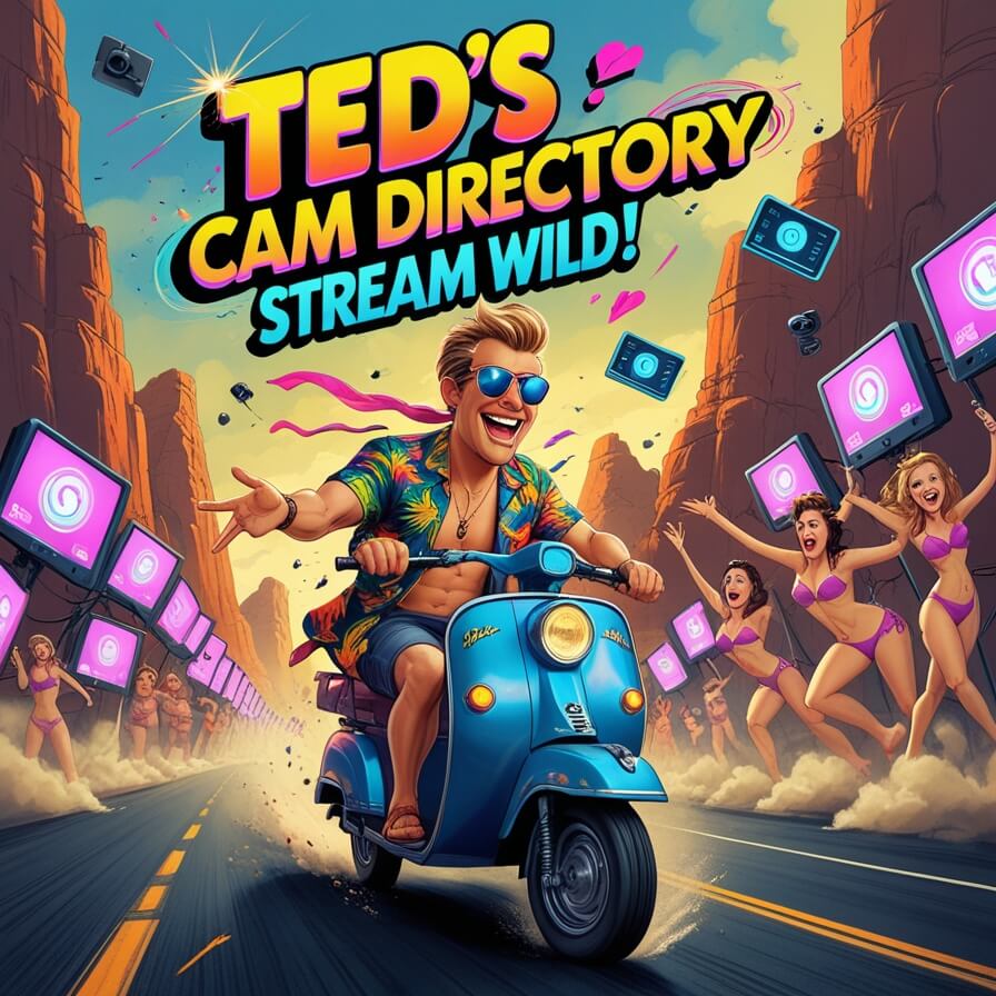 A preview of the Ted's Cams live show interface